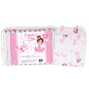 Bag of Princess Pink with diaper standing upright beside.