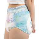 Modeled side-view of Monsters diaper.