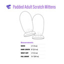Mittens measurements.