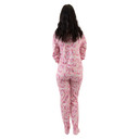 Lil Bella Footed Jammies on female model, back-view.