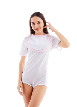 Pink Lace Adult Bib Pink Lace Adult Bib