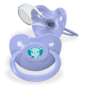 Fixx Adult Pacifier - Critter Caboose Elephant Fixx Adult Pacifier - Critter Caboose Elephant