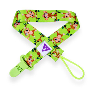Adult Pacifier Clip - Swinging Monkeys Adult Pacifier Clip - Swinging Monkeys