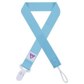Blue Pacifier Clip.