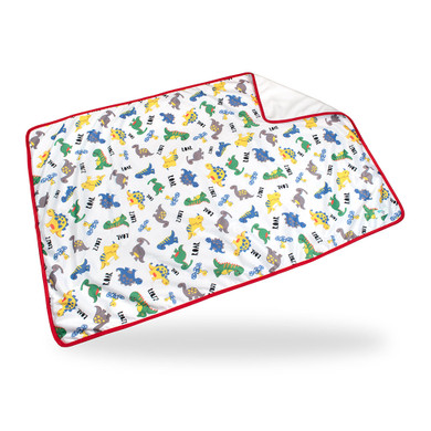 Comfortable Dinosaur change pad lying flat.