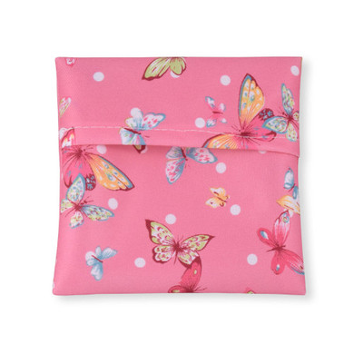 Pink Butterfly Pacifier Storage Pouch