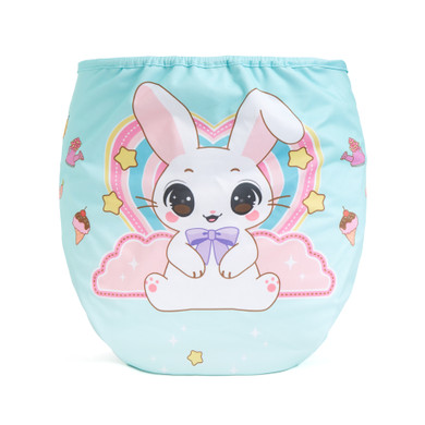 Bunnyboo diaper wrap, back-view.