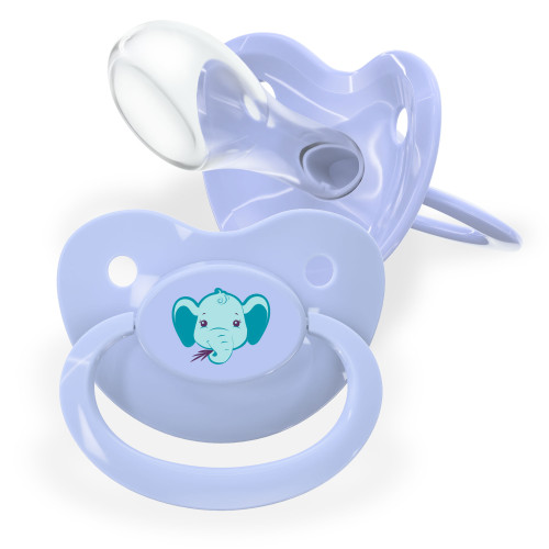 Fixx Adult Pacifier - Critter Caboose Elephant