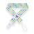 Adult Pacifier Clip - Blue & Green Polkadots