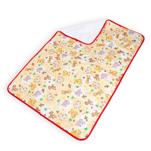 Comfortable Safari change pad lying flat.
