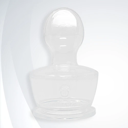 Adult bottle nipple with vent.