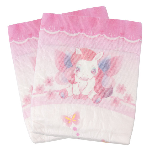 Two Lil Bella Adult Diapers, with front-facing.
