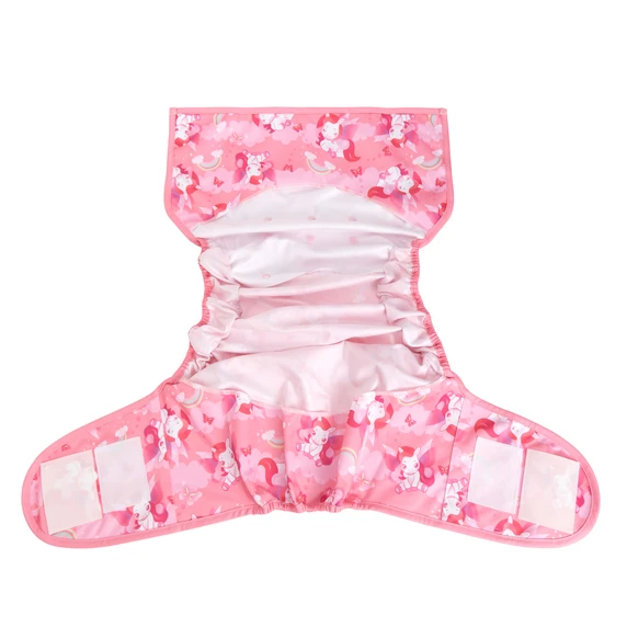 Lil Bella diaper wrap extended open, inner-side.