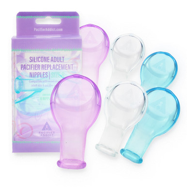 Size 8 Replacement Adult Pacifier Teats - 6