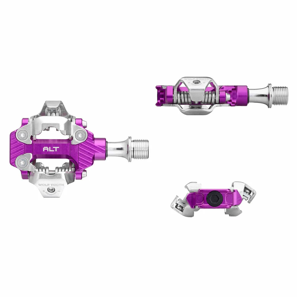 Wolf Tooth ALT XC Pedals Ultraviolet Purple - BikeShoes.com - Free