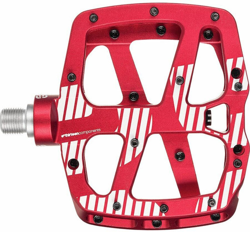E*Thirteen Plus Flat 22 Pin Red Pedals