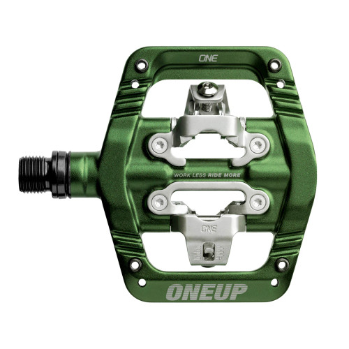 OneUp Components Clip Pedals CrMo Dark Green