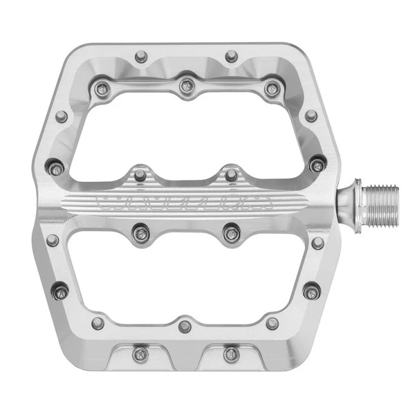 Wolf Tooth Waveform Pedals Silver Small - BikeShoes.com - Free 3