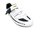 Mavic Ksyrium Elite II Men's Road/Indoor Cycling Shoes - Wht/Blk - Front Right