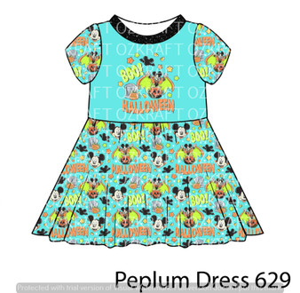 Peplum Dress Panel 629