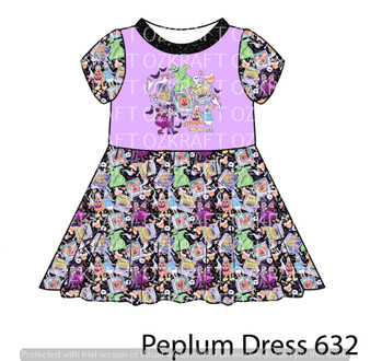 Peplum Dress Panel 632