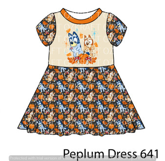 Peplum Dress Panel 641