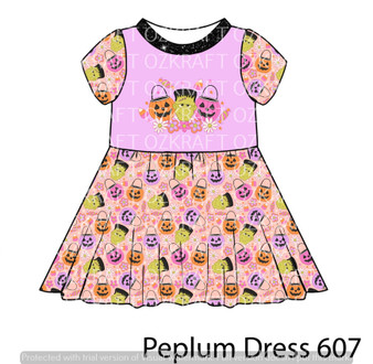 Peplum Dress Panel 607