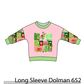 LONG SLEEVE Dolman panel 652