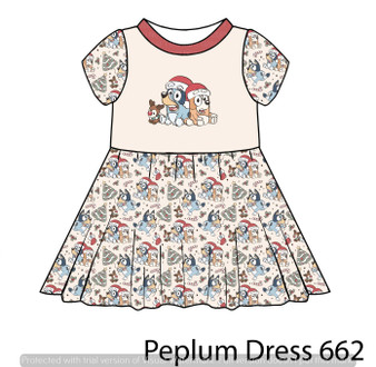 Peplum Dress Panel 662