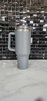 Grey 40 oz tumbler