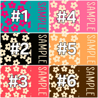 Simple floral Name Strips