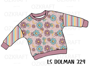 LONG SLEEVE Dolman panel 329