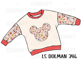 LONG SLEEVE Dolman panel 346