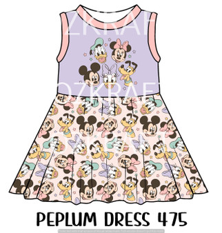 Peplum Dress Panel 475
