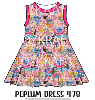 Peplum Dress Panel 478