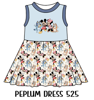 Peplum Dress Panel 525