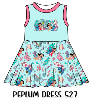 Peplum Dress Panel 527