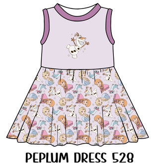 Peplum Dress Panel 528