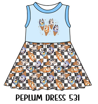 Peplum Dress Panel 531