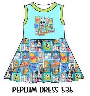 Peplum Dress Panel 536