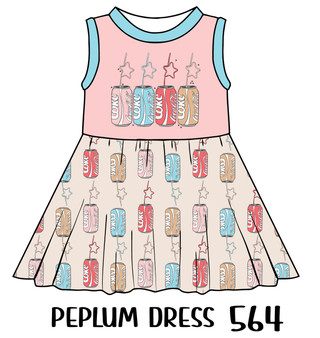 Peplum Dress Panel 564