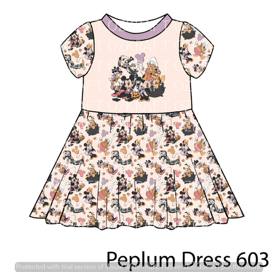 Peplum Dress Panel 603