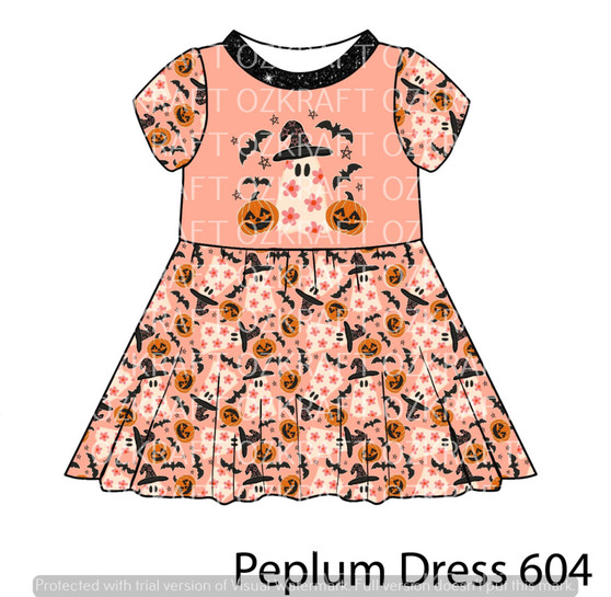 Peplum Dress Panel 604