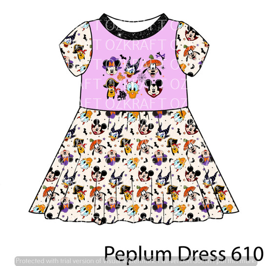 Peplum Dress Panel 610