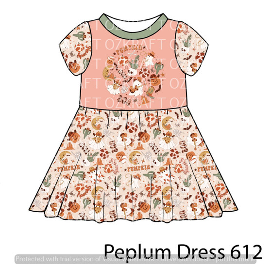 Peplum Dress Panel 612