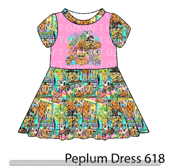 Peplum Dress Panel 618