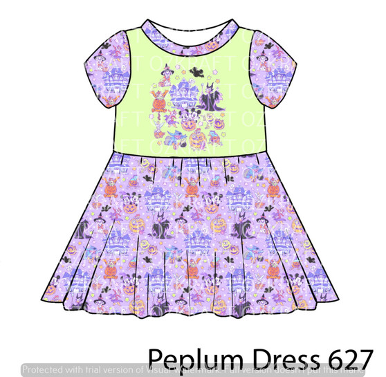 Peplum Dress Panel 627