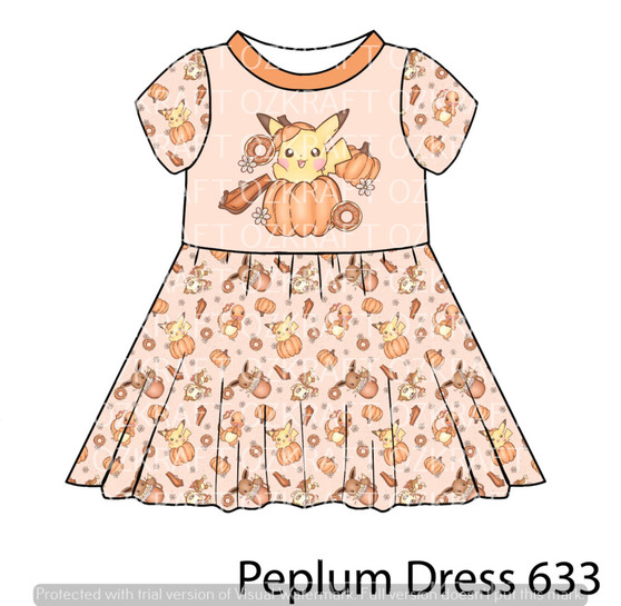 Peplum Dress Panel 633