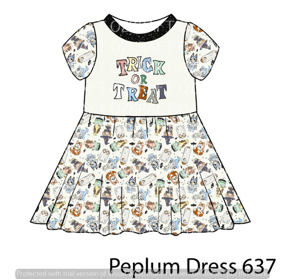 Peplum Dress Panel 637