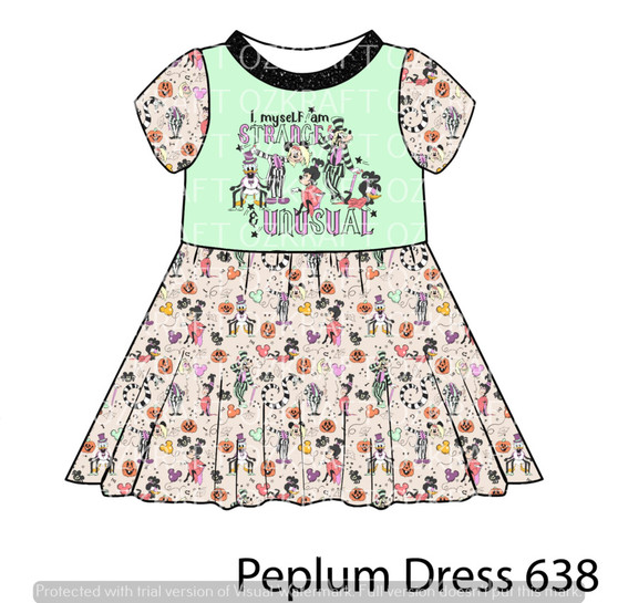 Peplum Dress Panel 638